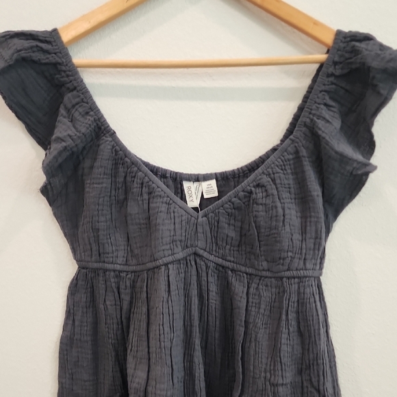 Roxy Black Mini Sundress with Scoop Neck - Picture 6 of 9